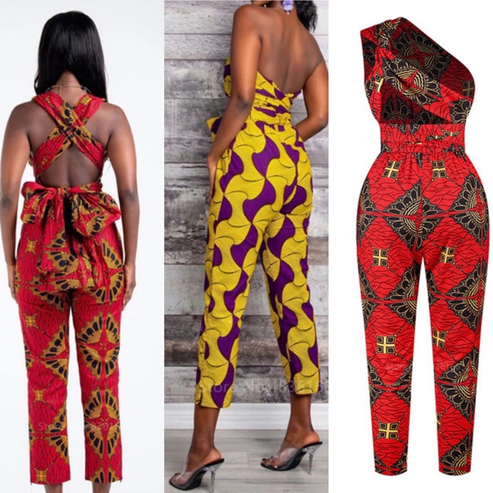 African silk  Ankara Prints Jumpsuit
